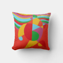 Regenbogen-Rausch Abstract-Wurfkissen