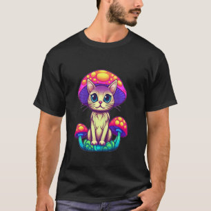 Regenbogen-Rave-Katze Trippy-Psychedelic-Festival T-Shirt