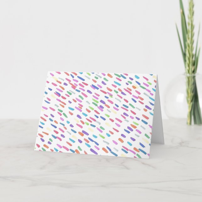 Regenbogen Regenfalldruck Karte (Vorderseite)