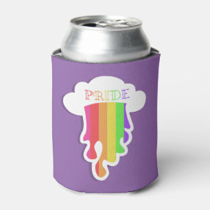Regenbogen regnet auf Gay Pride Dosenkühler