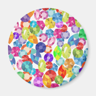 Regenbogen-Rhinestones Magnet