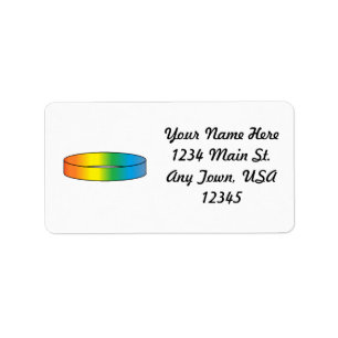 Regenbogen-Ring Adressaufkleber