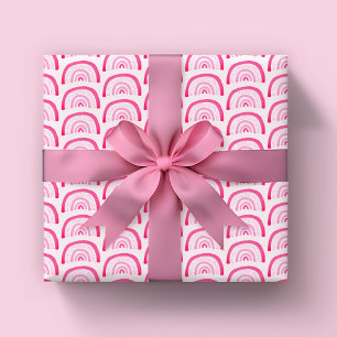 Regenbogen rosa Mädchen Geburtstag Geschenkpapier