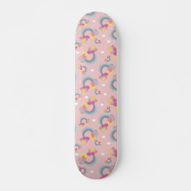 Regenbogen-rosa Skateboard (Vorne)