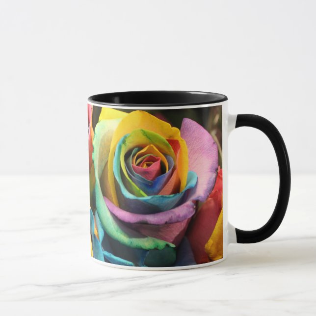 Regenbogen-Rosen Tasse (Rechts)