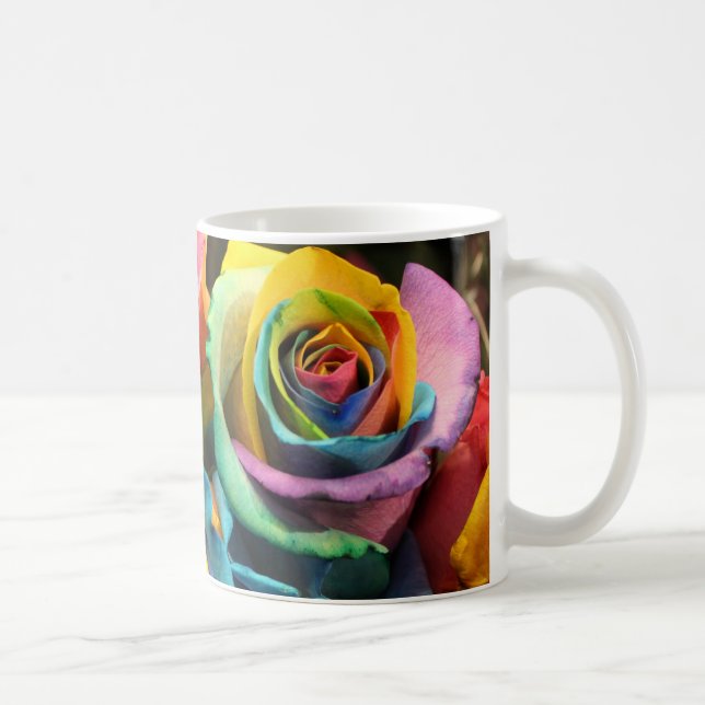 Regenbogen-Rosen Tasse (Rechts)