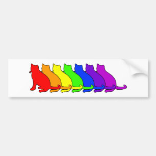 Regenbogen-russisches Blau Autoaufkleber
