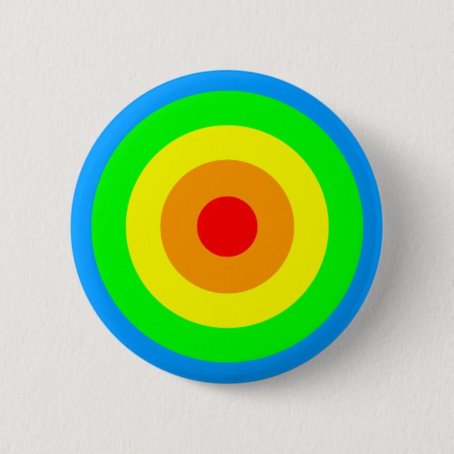 Regenbogen-Säure-Kreise Button (Vorderseite)
