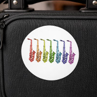 Regenbogen-Saxophon-Aufstellung