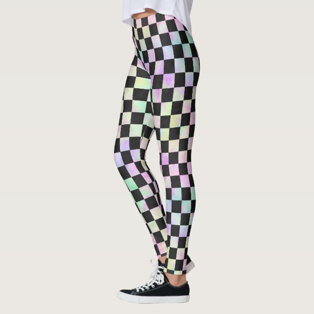 REGENBOGEN-SCHACH-LEGGINGS LEGGINGS (Links)