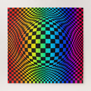 Regenbogen-Schachbrett-Verzerrung