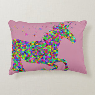 Regenbogen-Schein-Einhorn-Kissen Dekokissen