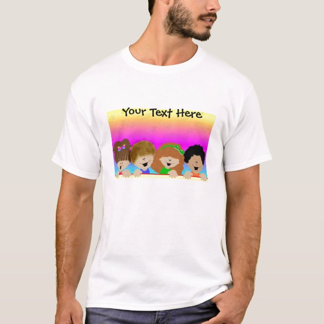 Regenbogen scherzt T - Shirt (Vorderseite)