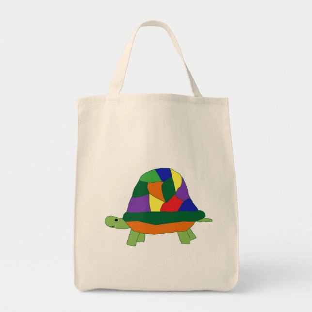 Regenbogen-Schildkrötetasche Tragetasche (Vorne)