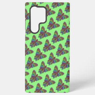 Regenbogen-Schmetterling (hellgrün) - Samsung Case Galaxy Hülle
