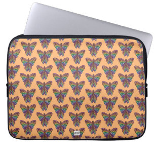 Regenbogen-Schmetterling (orange) - Laptop-Hülle Laptopschutzhülle
