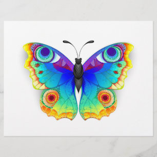 Regenbogen Schmetterling Pfauenauge Flyer