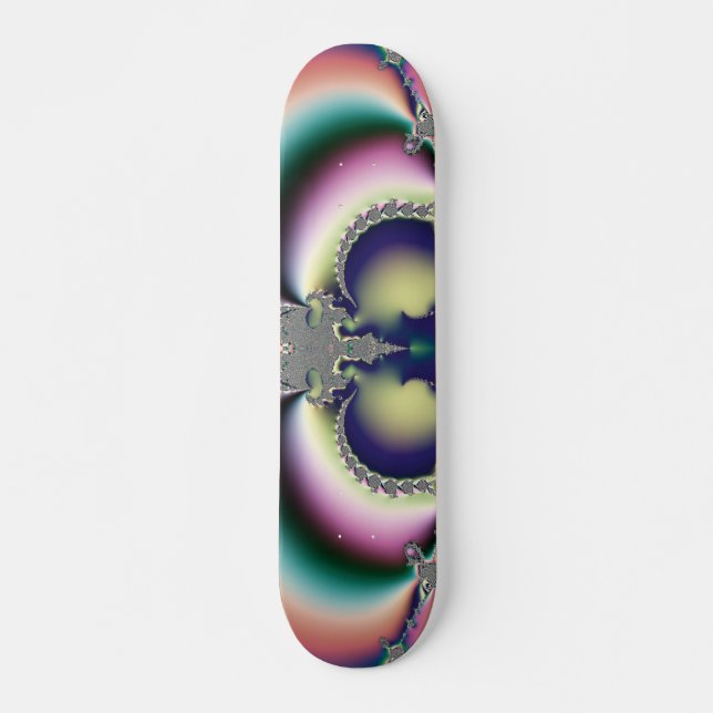 Regenbogen Schmetterling Skateboard (Vorne)