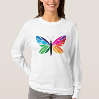 Regenbogen-Schmetterling T-Shirt
