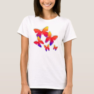 Regenbogen-Schmetterlinge T-Shirt