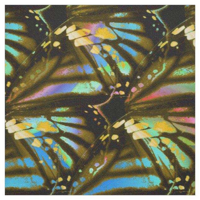 Regenbogen-Schmetterlings-Flügel Stoff (Muster)
