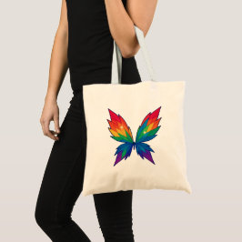 Regenbogen-Schmetterlingsflügel-Tragetasche Tragetasche