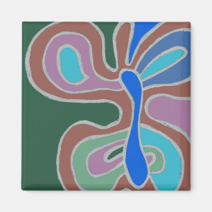 Regenbogen-Schmetterlingsmagnet Magnet