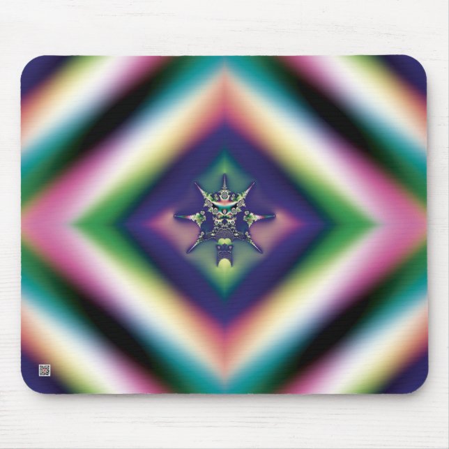Regenbogen-Schmuck Mousepad (Vorne)