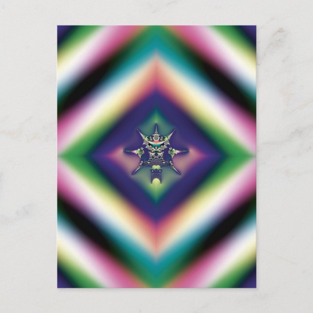 Regenbogen-Schmuck Postkarte (Vorderseite)