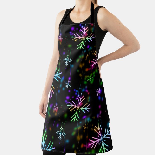 Regenbogen Schneeflocken Schürze (InSitu)