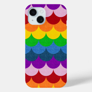 Regenbogen-Schuppen-Muster der Meerjungfrau glitze Case-Mate iPhone Hülle