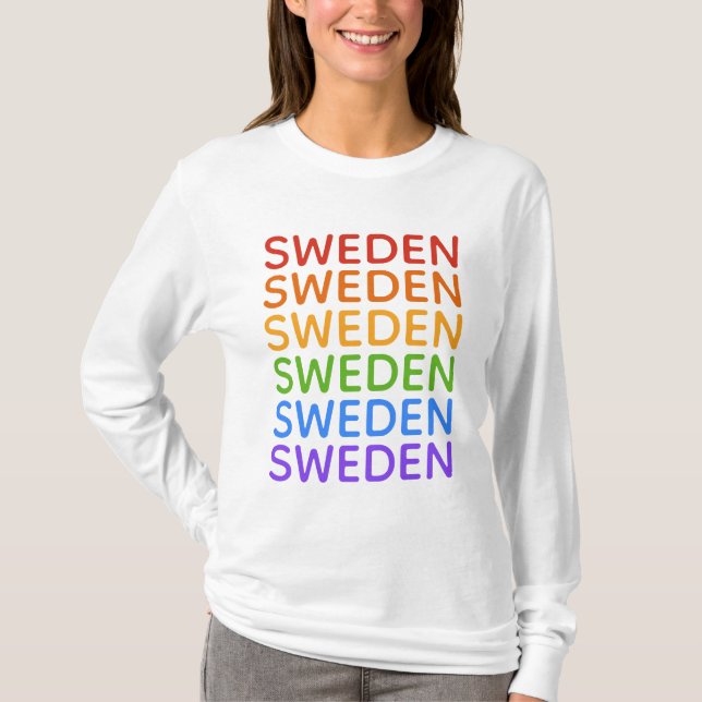 Regenbogen Schweden Shirts & Jacken (Vorderseite)
