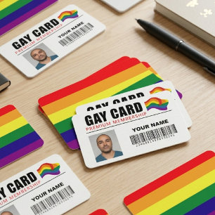 Regenbogen Schwul Karte Stolz Identität Humor