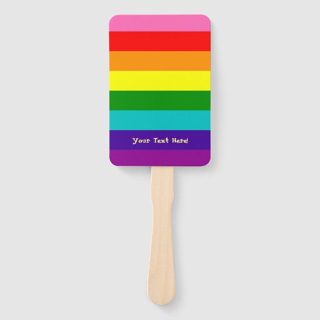 Regenbogen, Schwule und Sympathisanten Fächer (Vorderseite)