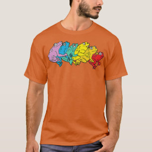Regenbogen Schwuler Frosch Niedlich LGBTQ T-Shirt
