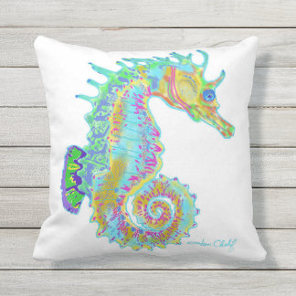 Regenbogen-Seepferd-Kissen Kissen Für Draußen