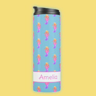 Regenbogen-Seepferdchen Personalisiert Thermosbecher