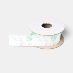 Regenbogen-Seifenblase-Babyparty Satinband