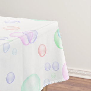Regenbogen-Seifenblase-Babyparty Tischdecke