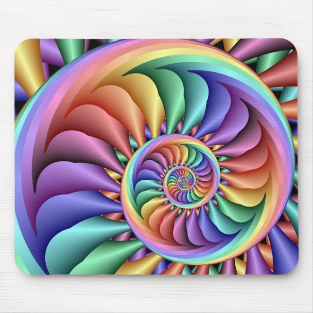 Regenbogen Sherbert Mousepad (Vorne)