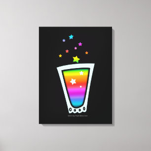 REGENBOGEN-SHOTGLAS AUF LEINWANDDRUCKEN LEINWANDDRUCK