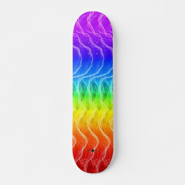 Regenbogen Skateboard (Vorne)