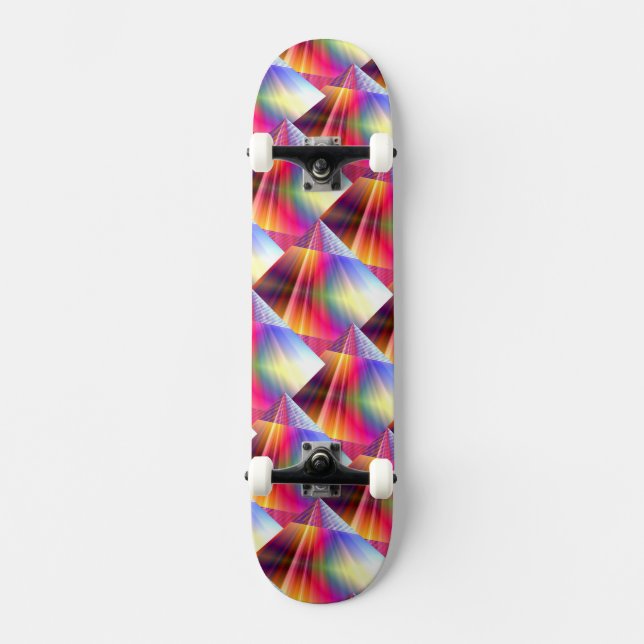 Regenbogen Skateboard (Vorderseite)