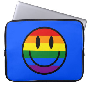 Regenbogen-Smiley Laptopschutzhülle