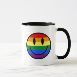 Regenbogen-Smiley Tasse