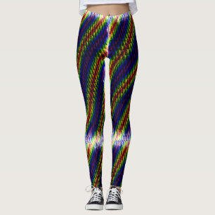 Regenbogen Snakeskin Leggings