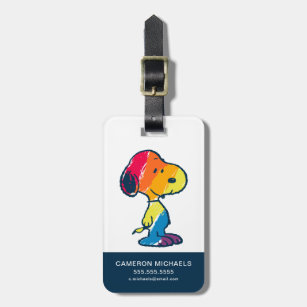 Regenbogen-Snoopie Gepäckanhänger