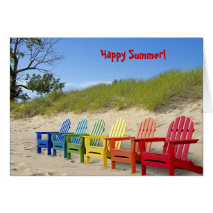 Regenbogen-Sommer-Strand-Stühle