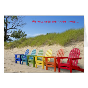 Regenbogen-Sommer-Strand-Stühle