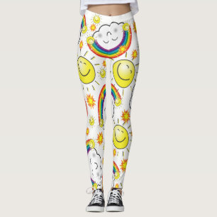Regenbogen-Sonnen-Leggings Leggings